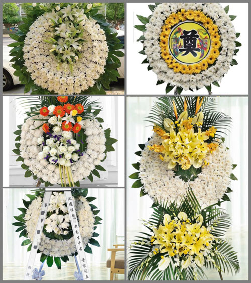 山东青岛莱西市南墅镇西围格庄花圈速递